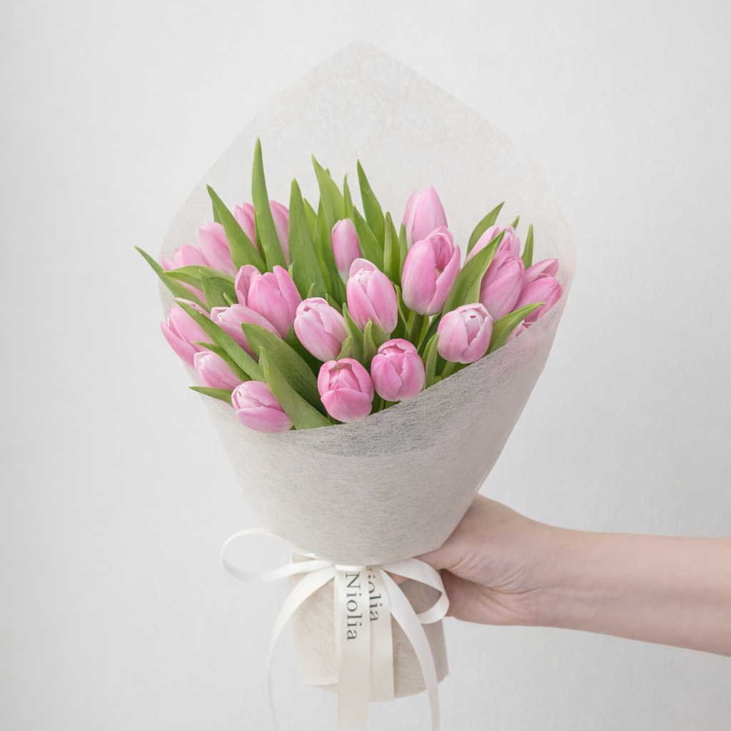 Signature Tulip Wrap Bouquet