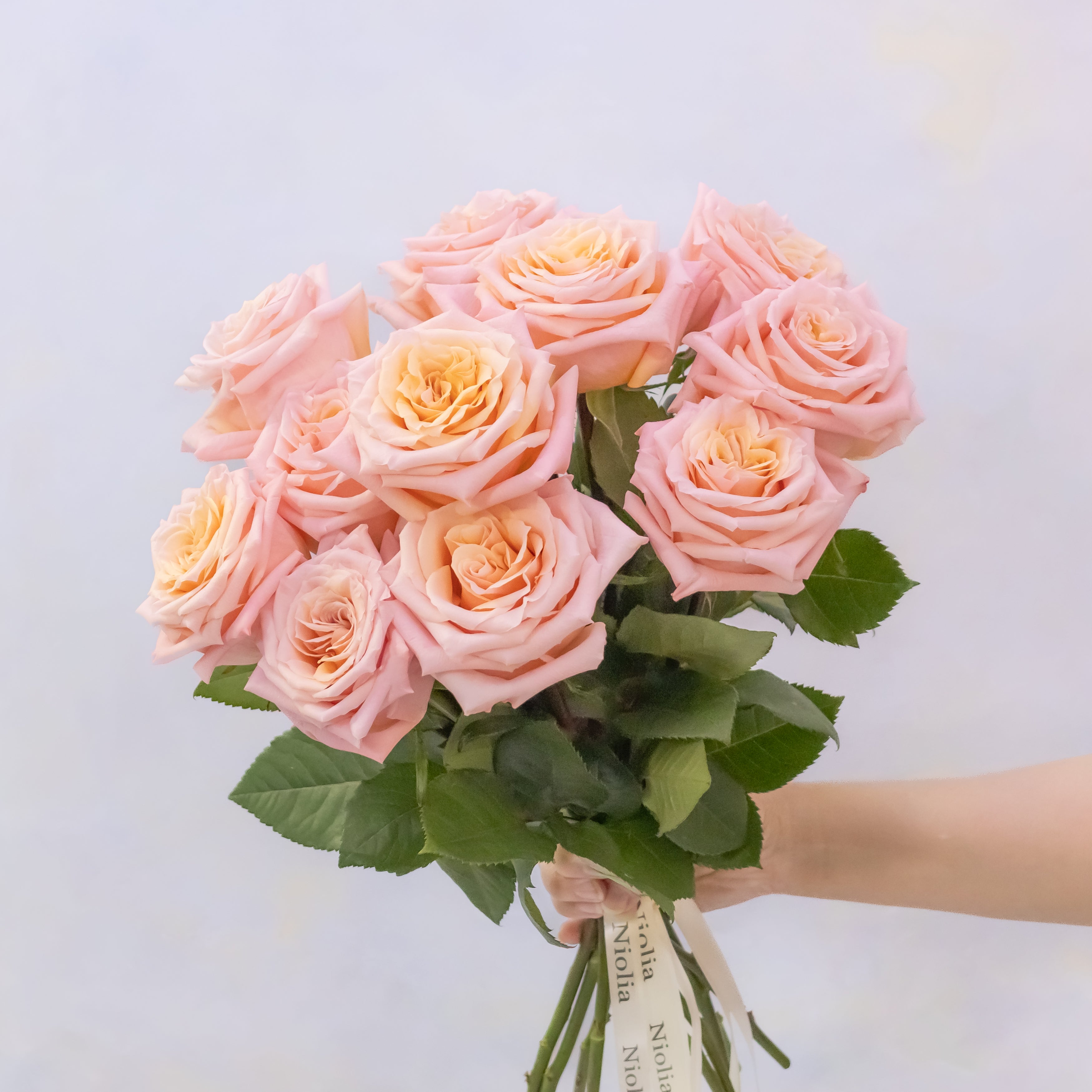 Peach Roses Bouquet