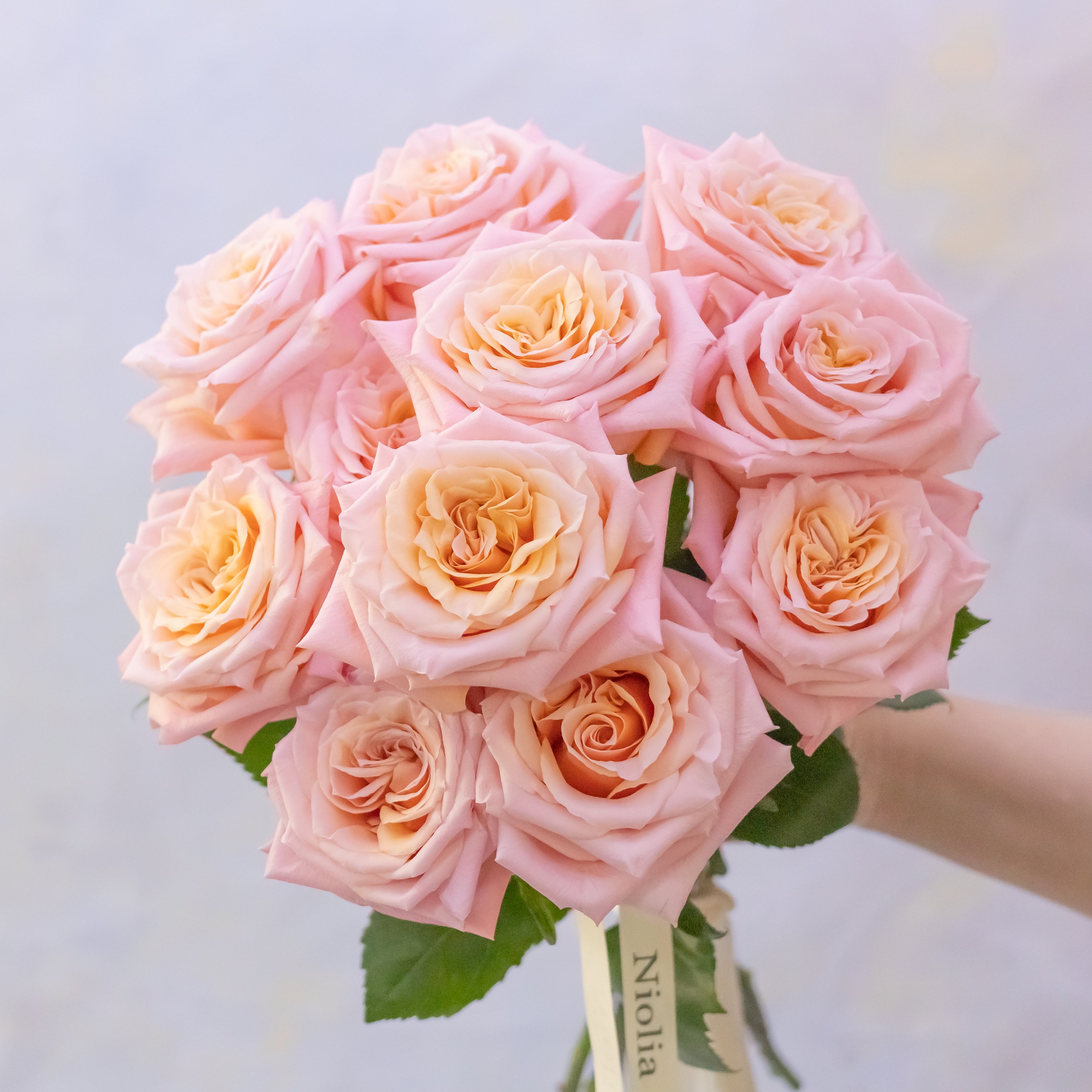 Peach Roses Bouquet