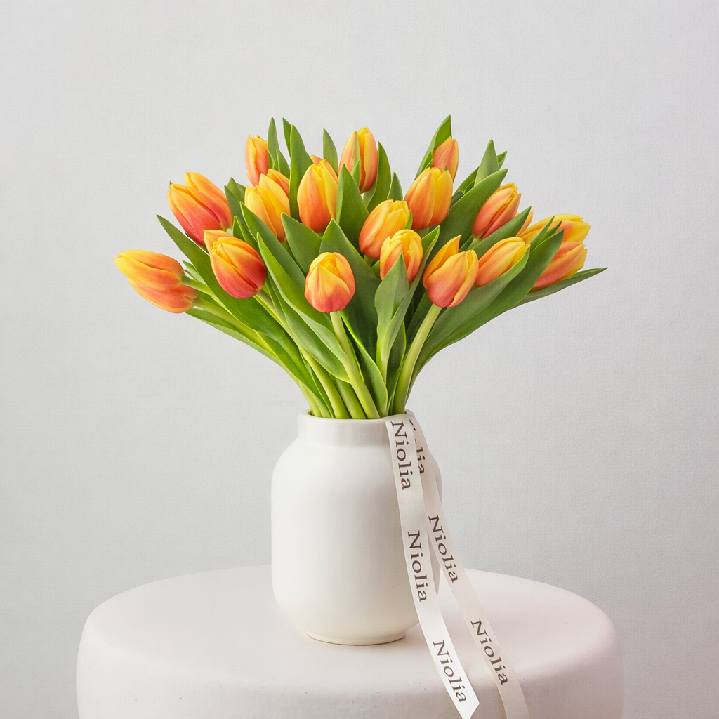 Petite Tulips in Orange