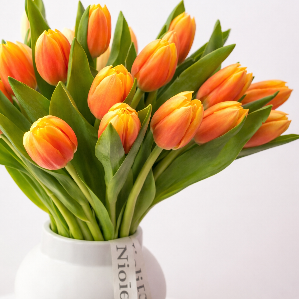 Petite Tulips in Orange