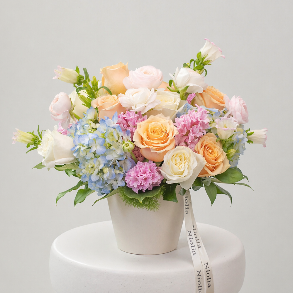 Pastel Garden Flower Arrangement