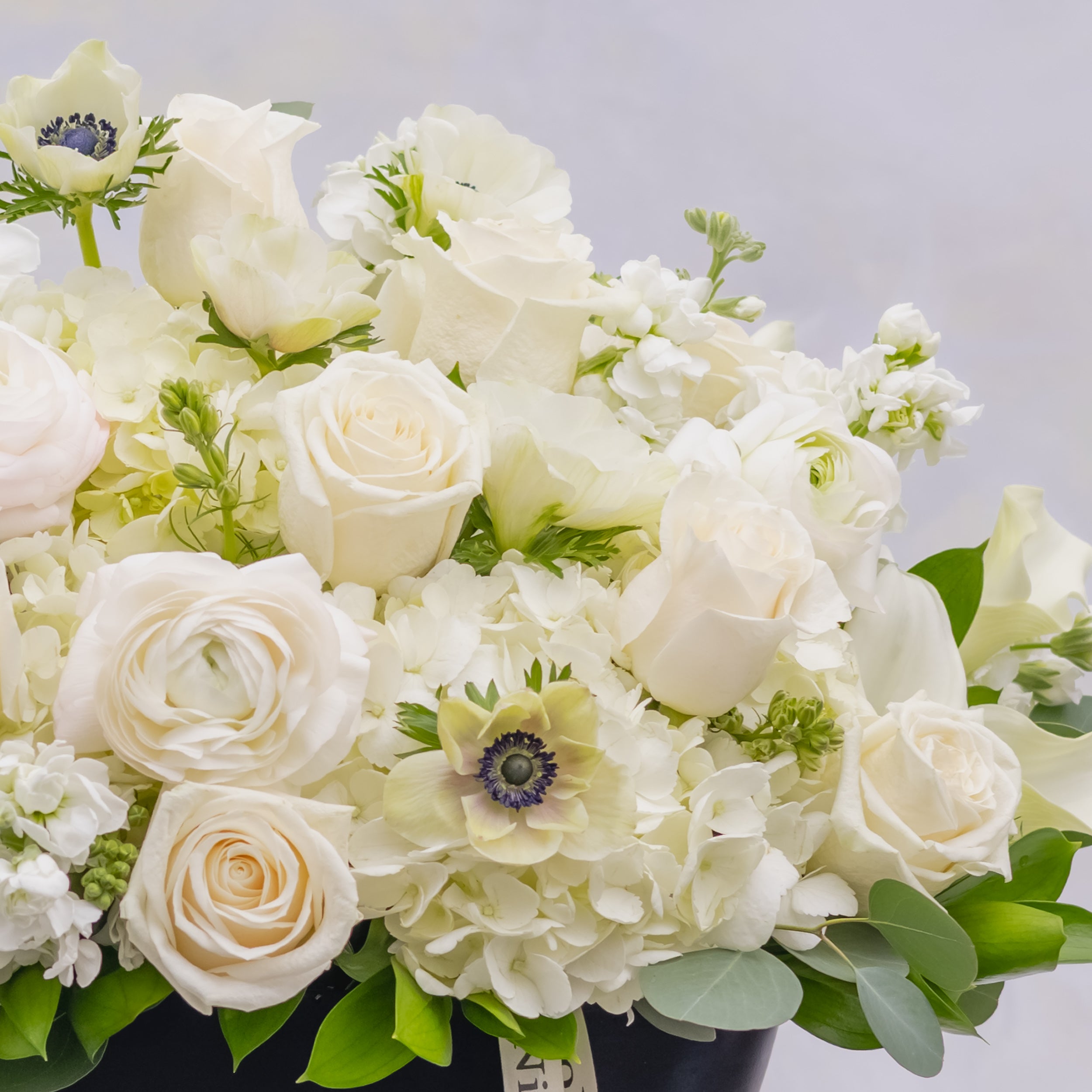 White Anemone Flower Arrangement – Showstopper