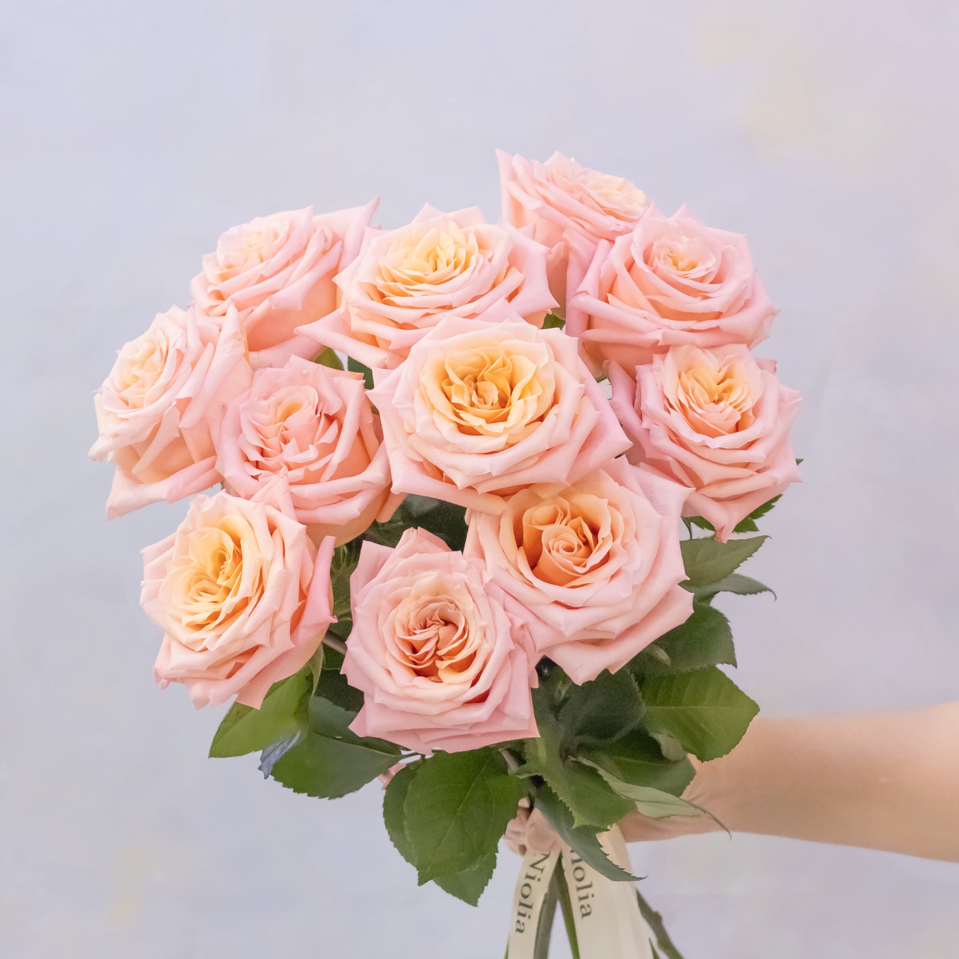Peach Roses Bouquet