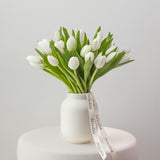 Petite Tulips in White
