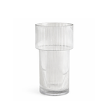 Ribbed Glass Vase