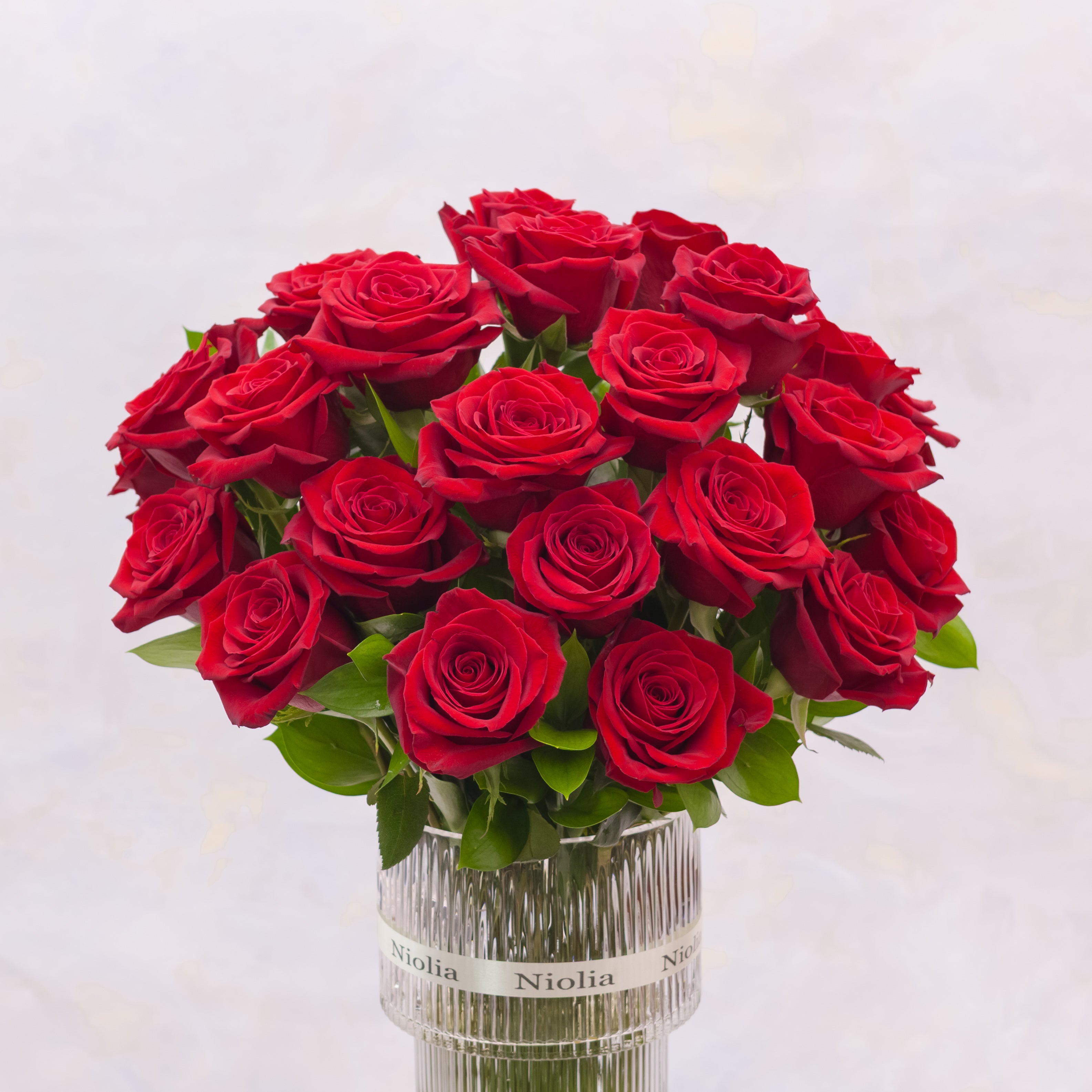 Classic Two Dozen Red Roses in a Vase