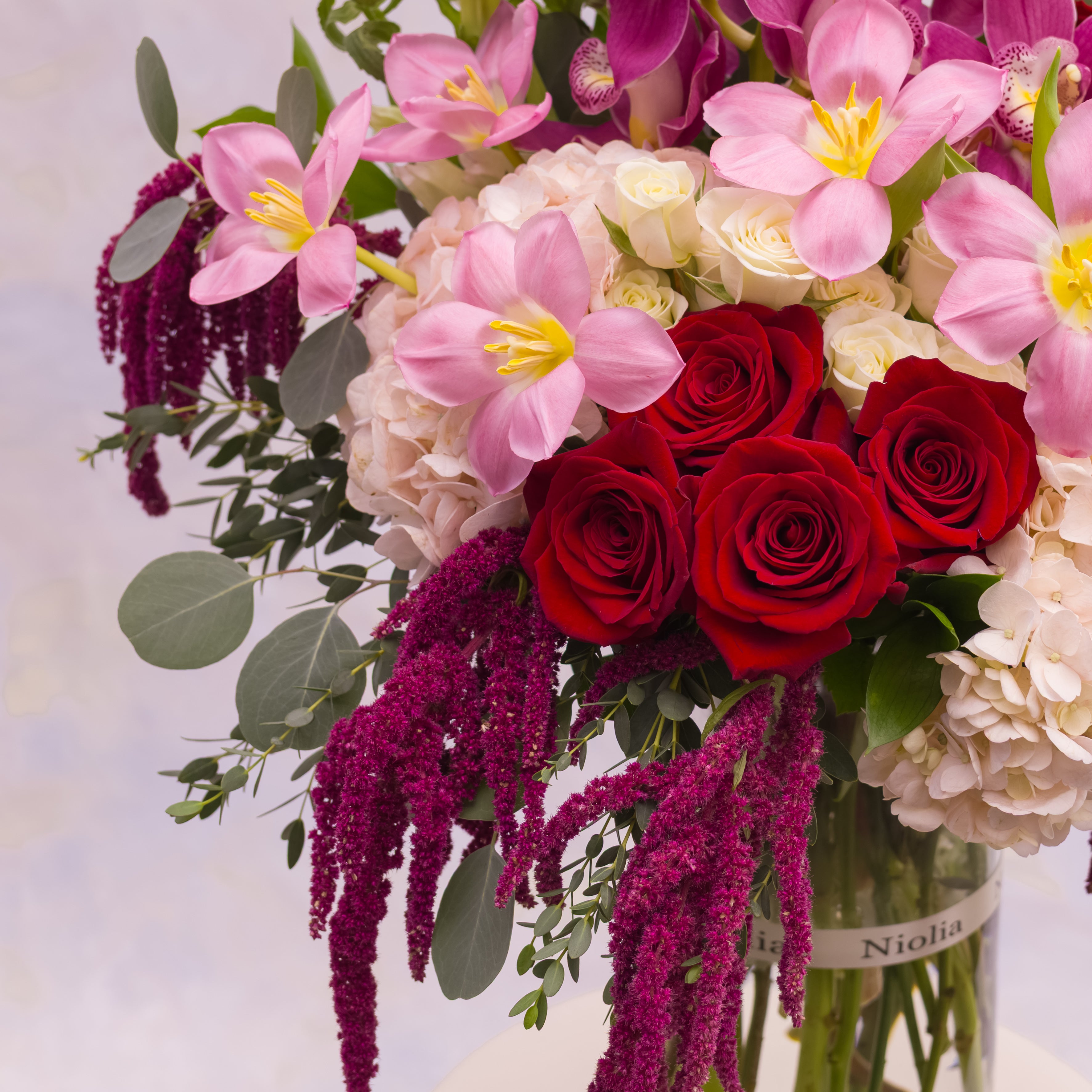 Grand Luxury Rose &amp; Orchid Flower Arrangement