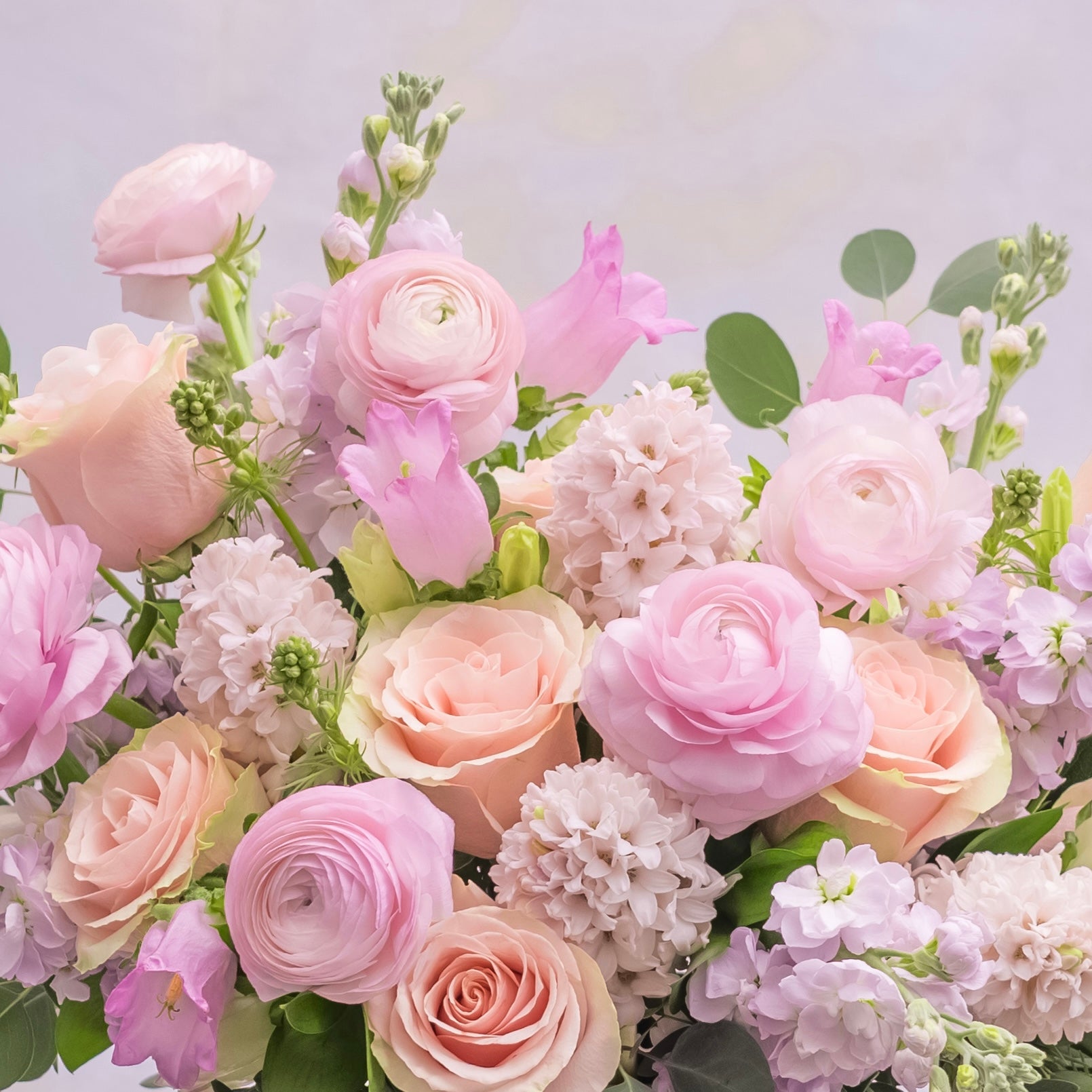 Pink English Garden Flower Arrangement