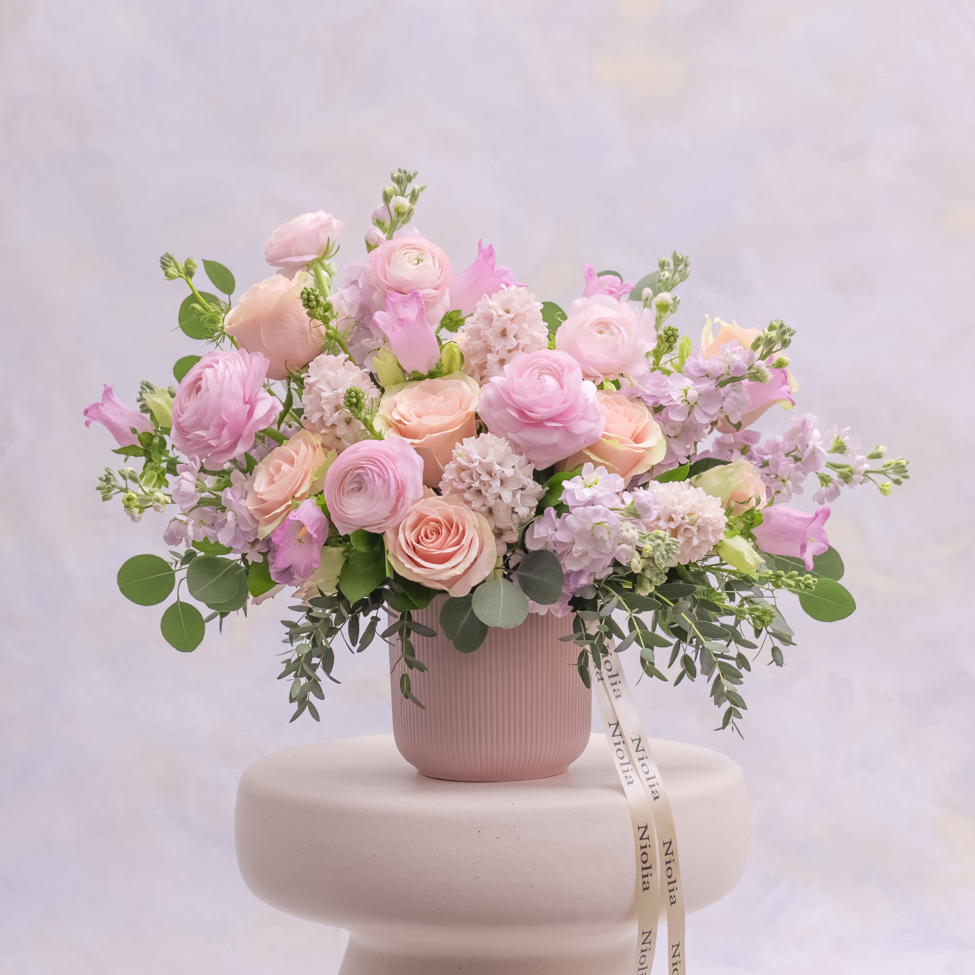 Pink English Garden Flower Arrangement